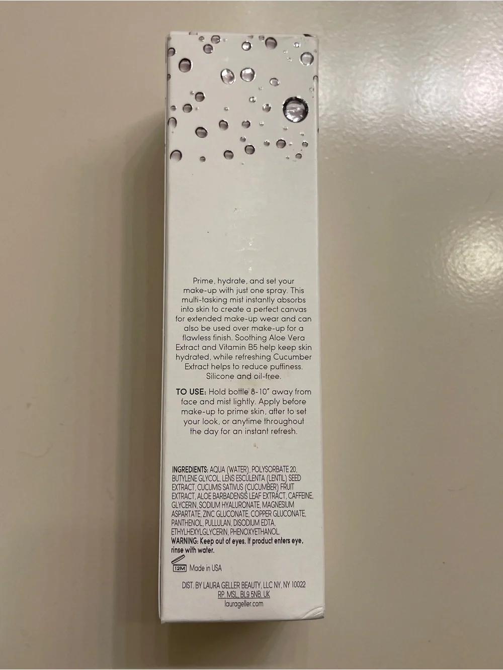 Laura Geller Spackle Mist Setting Spray - White